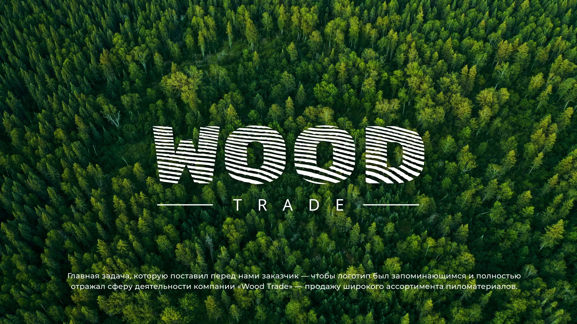Разработка логотипа для компании «Wood Trade» в Камызяке