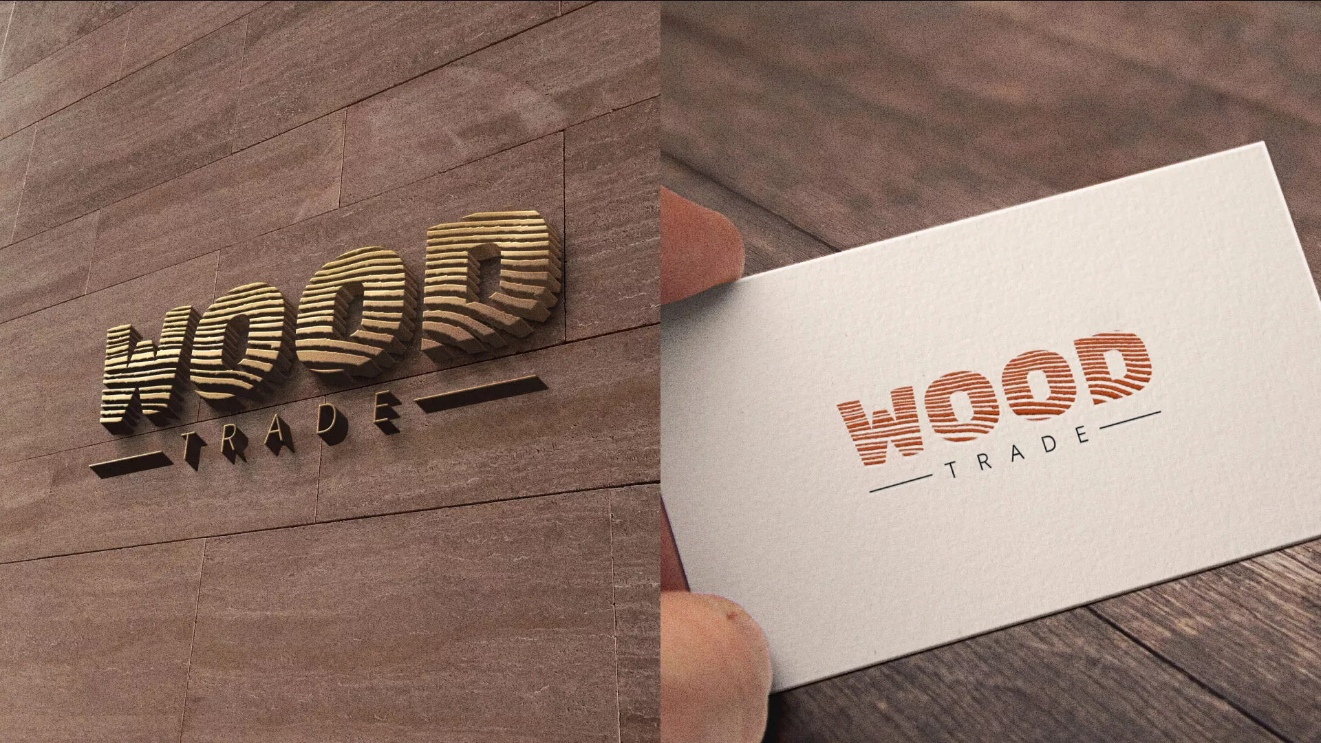 Разработка логотипа для компании «Wood Trade» в Камызяке